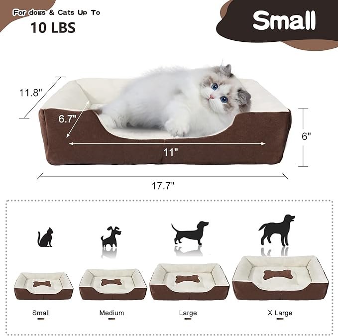 Dog Beds for Medium,Small Dogs Puppy Bed Washable Anti-Slip